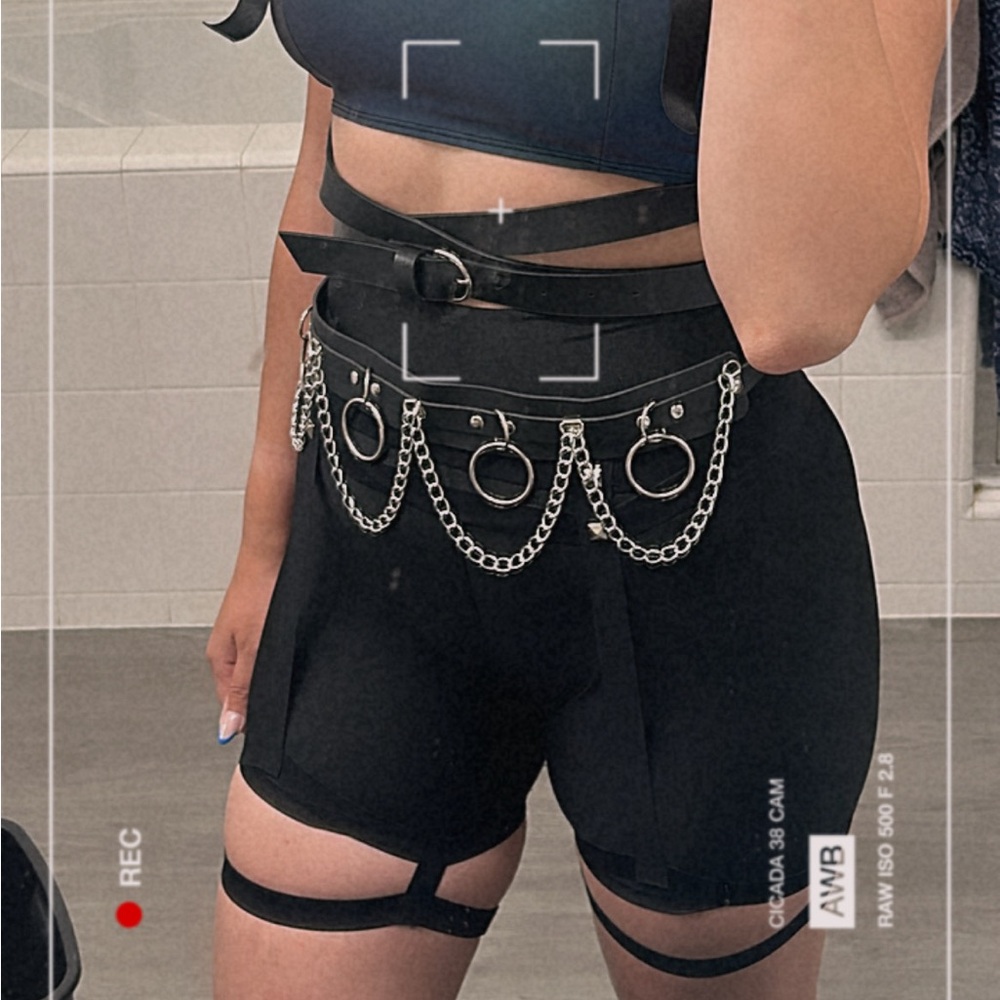 Rave Chain Belt / Harness Black